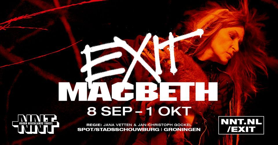 A poster for "Exit Macbeth."